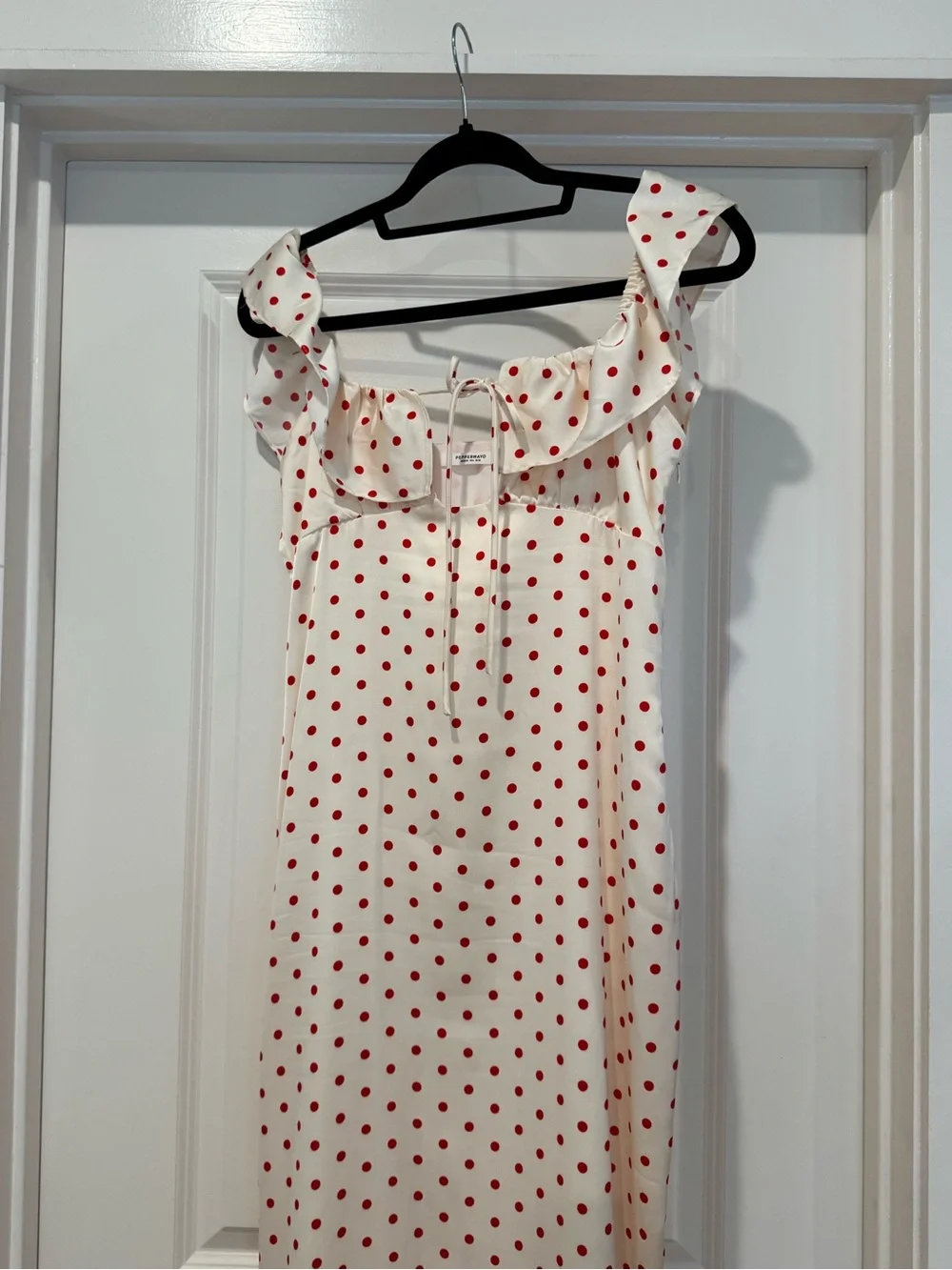Peppermayo Scarlet Cherry Maxi Dress - Red Polka Dot - Picture 3 of 7